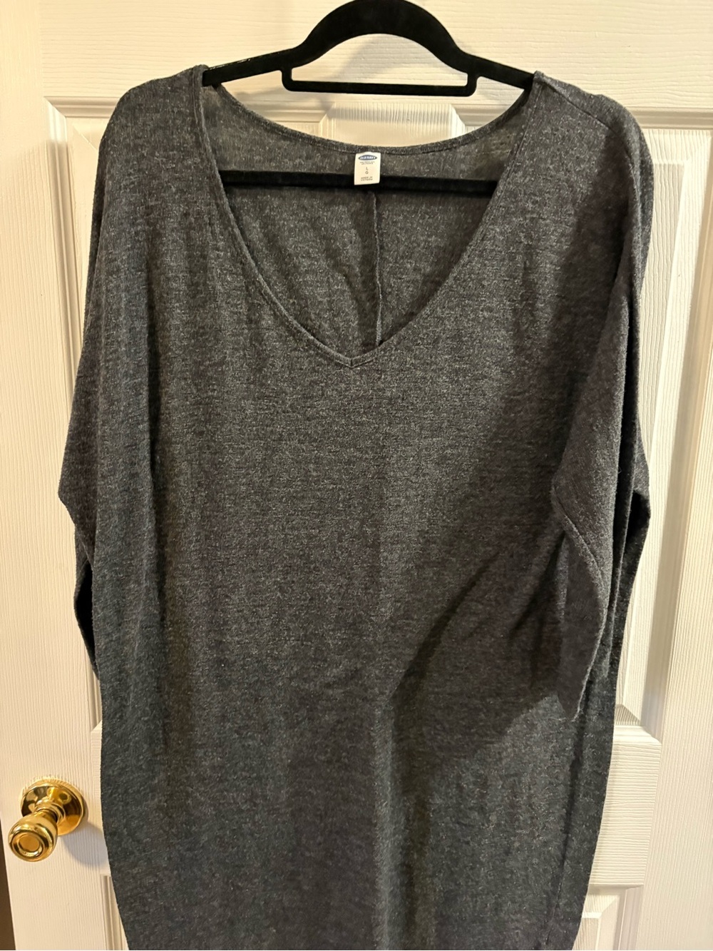 Old Navy Charcoal V-Neck Tunic Top